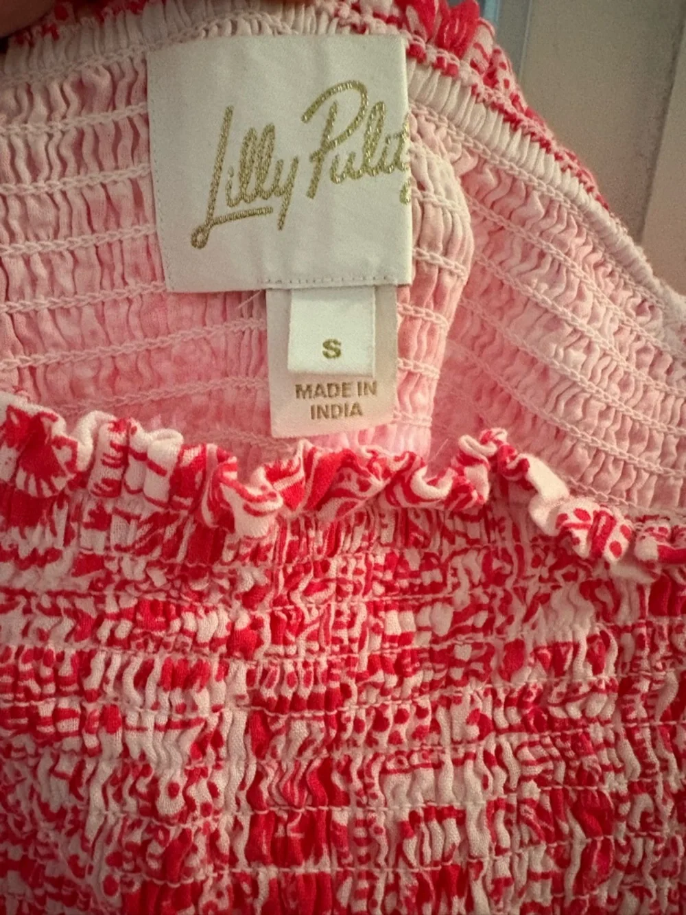 Lilly Pulitzer Kelvina Strapless Smocked Dress Summer 2024 - Picture 3 of 3